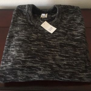 Men’s Black Marbled Sweater